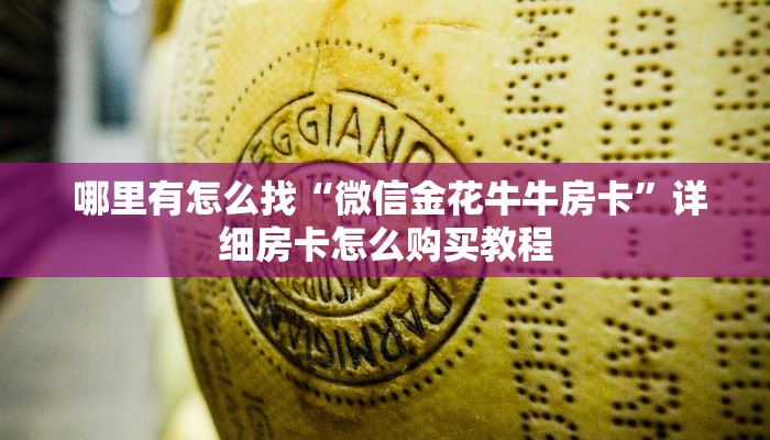  哪里有怎么找“微信金花牛牛房卡”详细房卡怎么购买教程