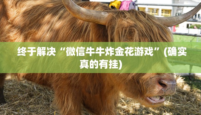  终于解决“微信牛牛炸金花游戏”(确实真的有挂)