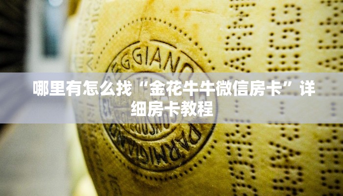  哪里有怎么找“金花牛牛微信房卡”详细房卡教程