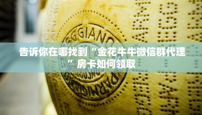  告诉你在哪找到“金花牛牛微信群代理”房卡如何领取
