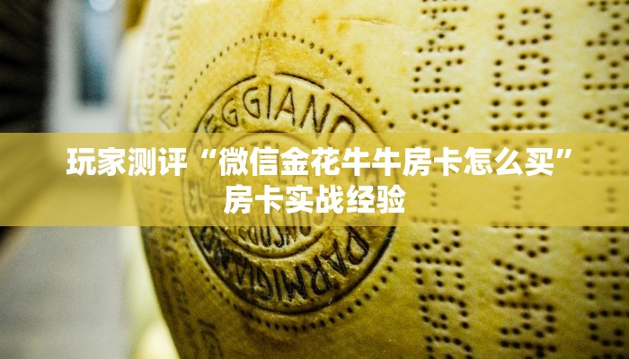  玩家测评“微信金花牛牛房卡怎么买”房卡实战经验