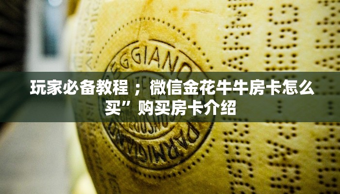  玩家必备教程 ；微信金花牛牛房卡怎么买”购买房卡介绍
